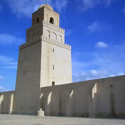 mosque, large, tower